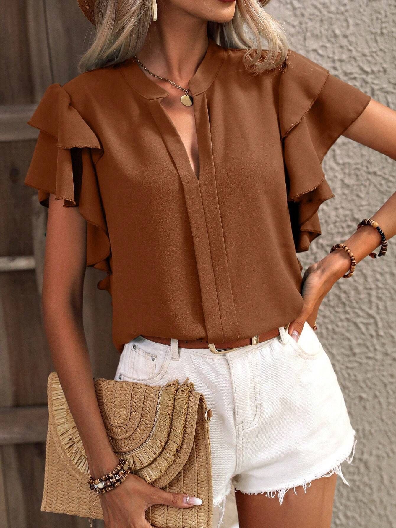 Nine – Ruffle Sleeve Blouse