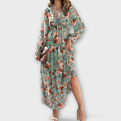 Helen - Elegant Floral Maxi Dress