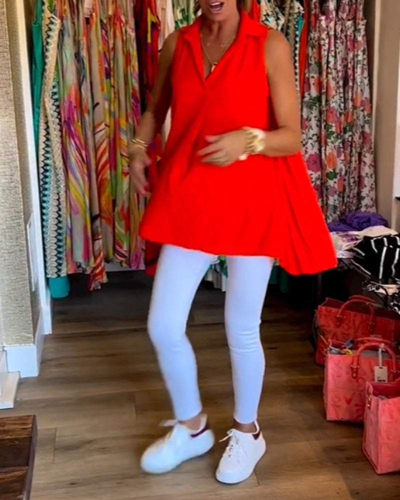 Laluna – Sleeveless Ruffle Top