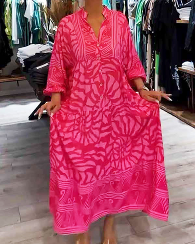 Lenara – Effortless Maxi Dress with Print