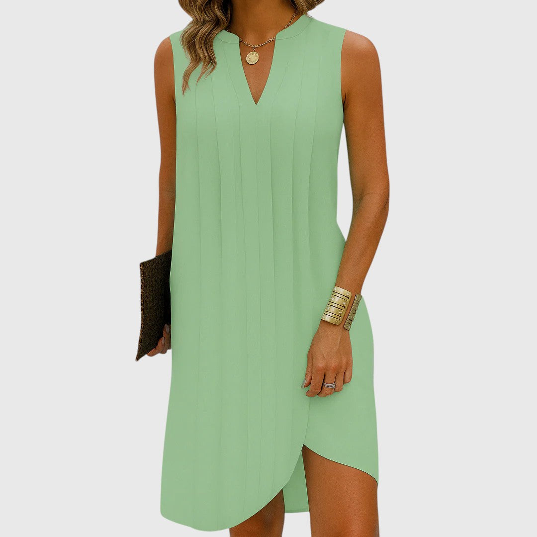 Naila - V-Neck Shift Dress