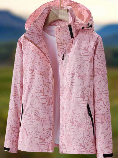 Nalia – Waterproof Leaf-Print Jacket
