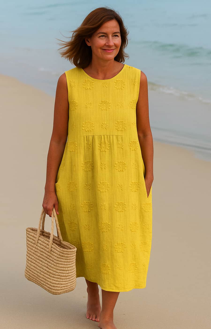 Solenya – Elegant Breezy Midi Dress