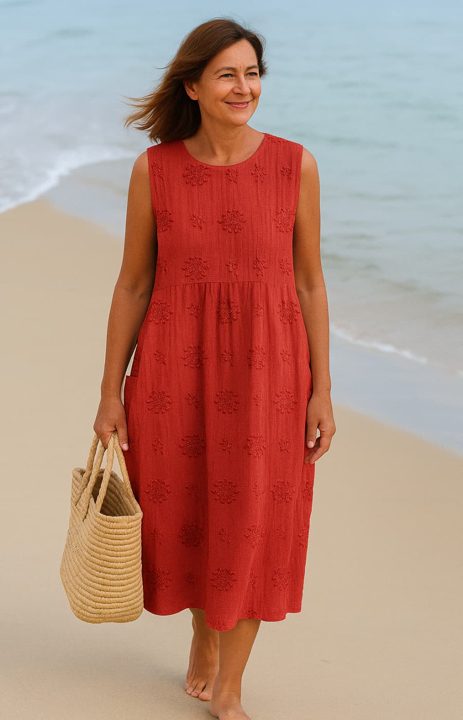 Solenya – Elegant Breezy Midi Dress