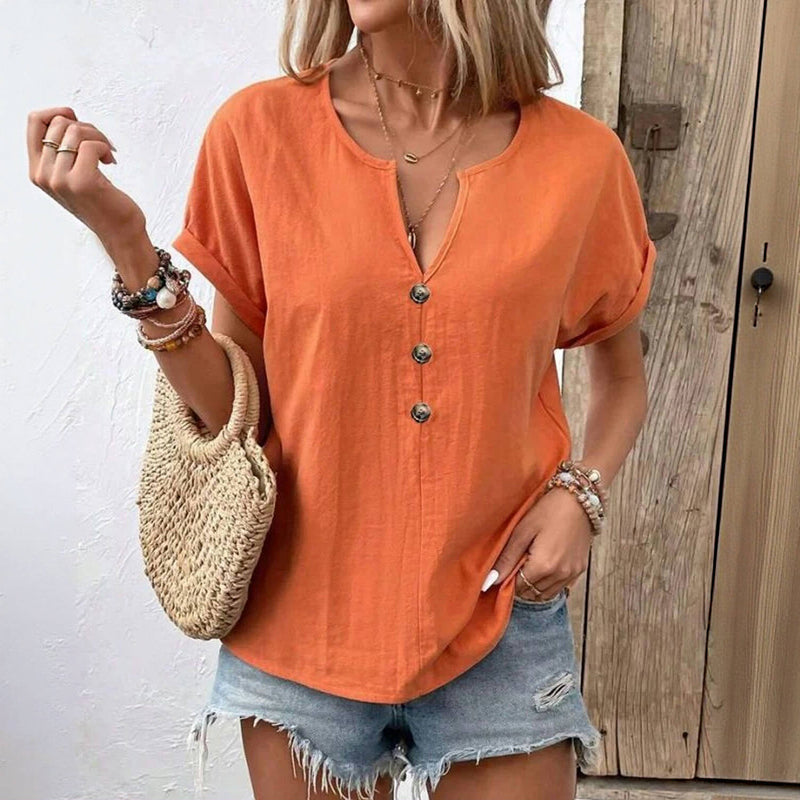 Marleen - V-Neck Blouse