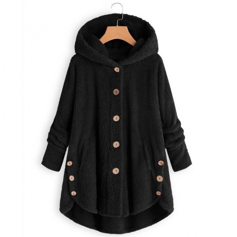 Lyla – Ultra-Soft Hooded Button-Up Fleece Jacket
