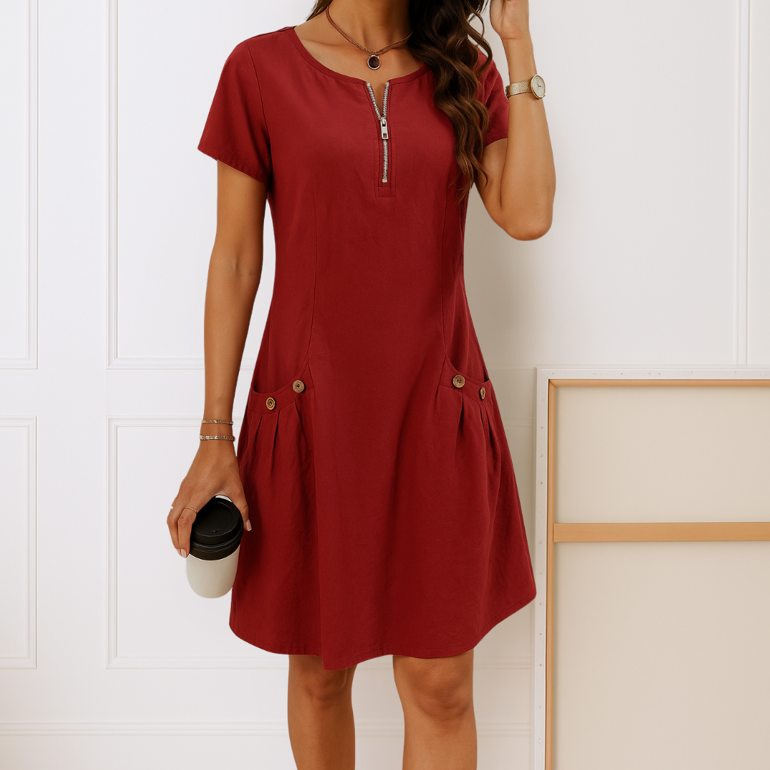 Elira – Cotton Pocket Dress