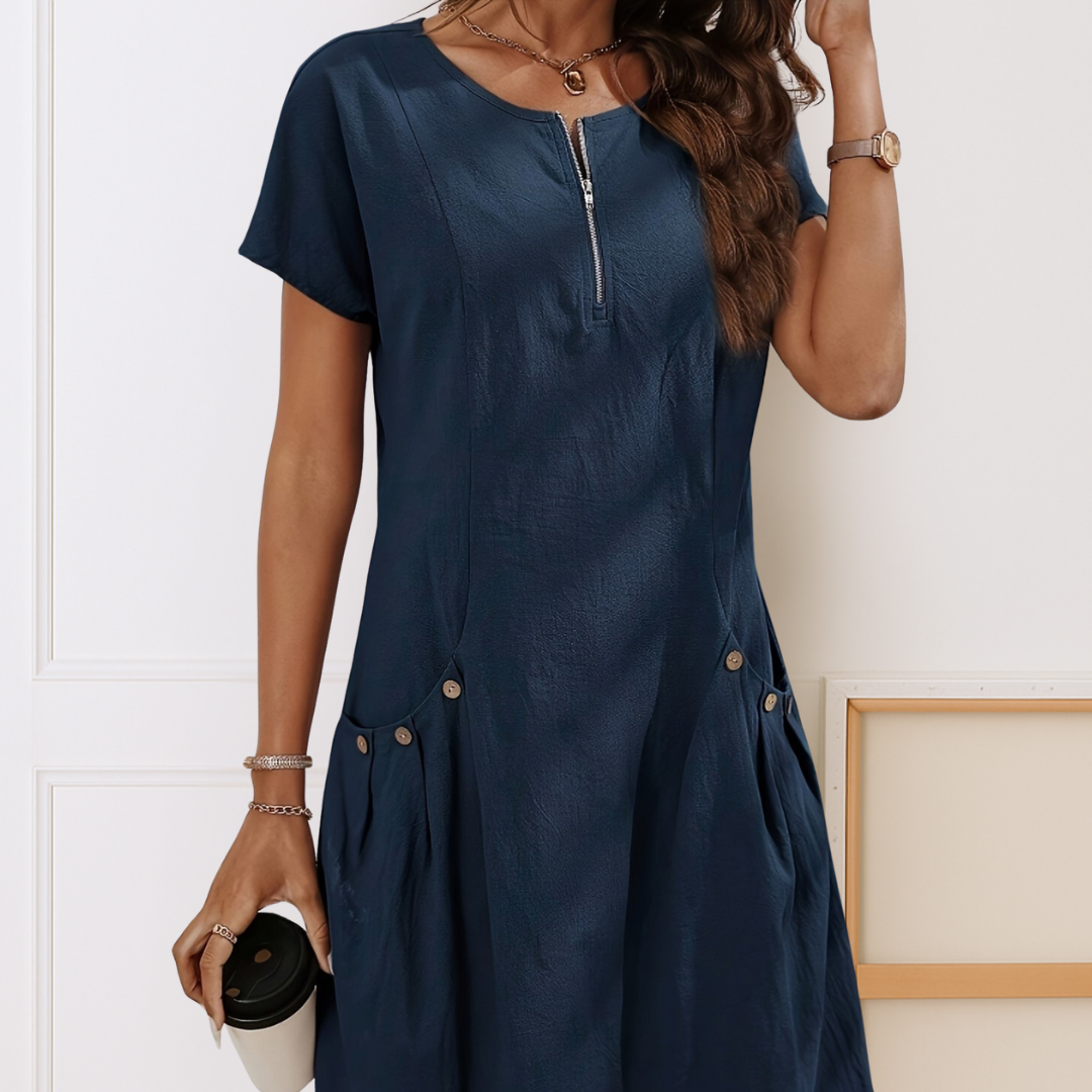 Elira – Cotton Pocket Dress