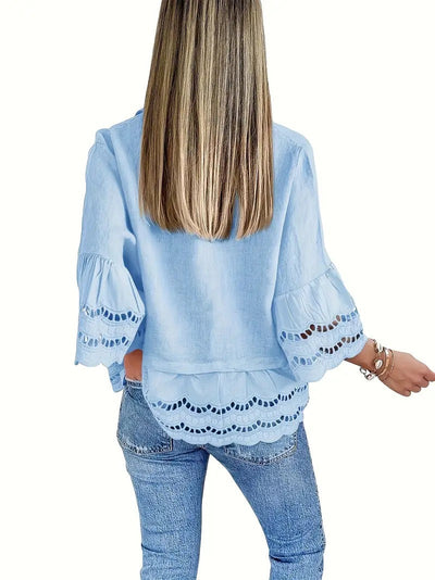 Amaya – Elegant Ruffle Blouse