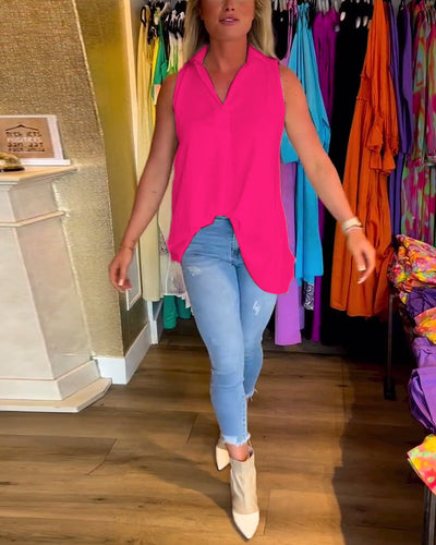 Laluna – Sleeveless Ruffle Top