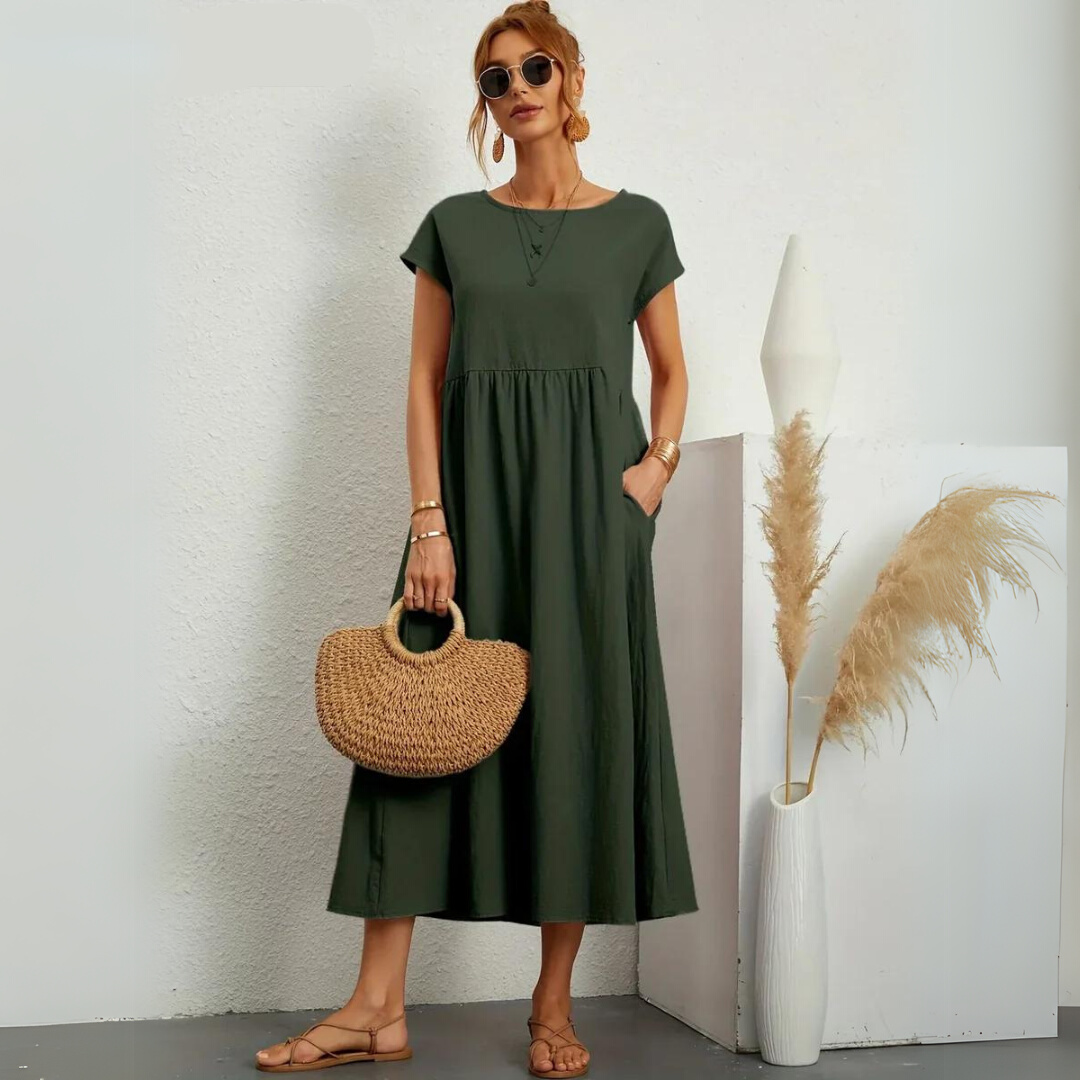 Luna – Casual Midi Dress