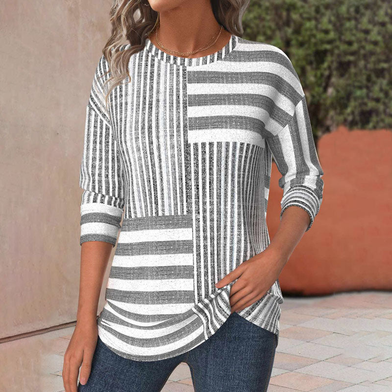 Ruby - Striped Comfort Blouse