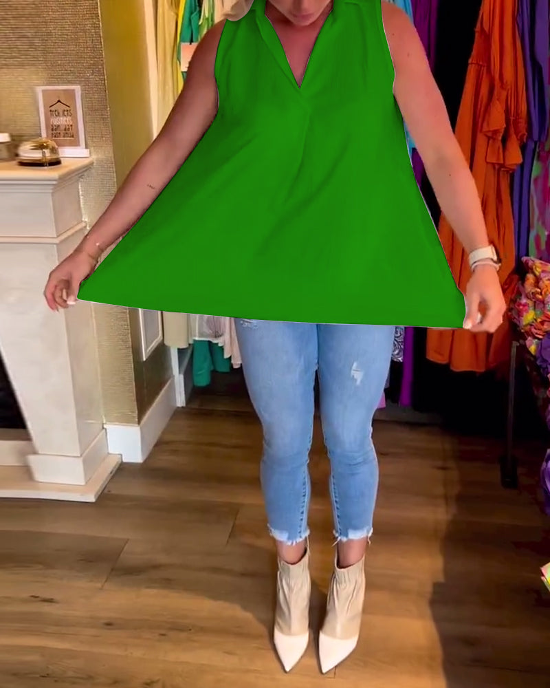 Laluna – Sleeveless Ruffle Top