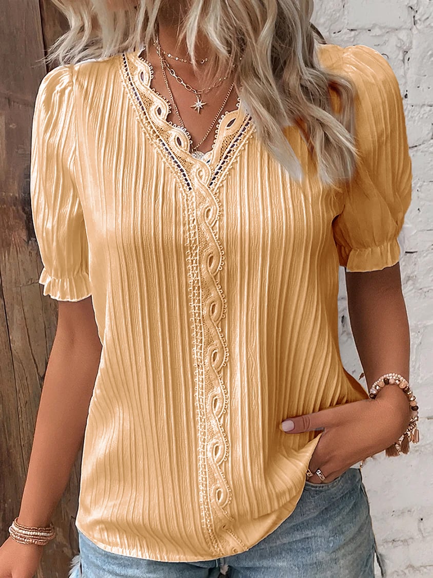 Annelie - V-Neck Blouse