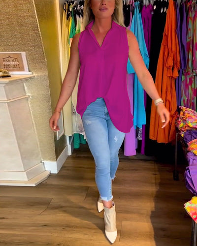 Laluna – Sleeveless Ruffle Top