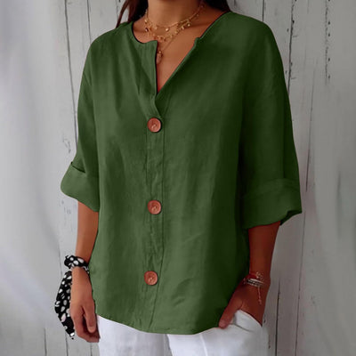 Tanny - Coastal Linen Blouse