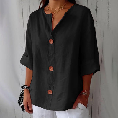 Tanny - Coastal Linen Blouse
