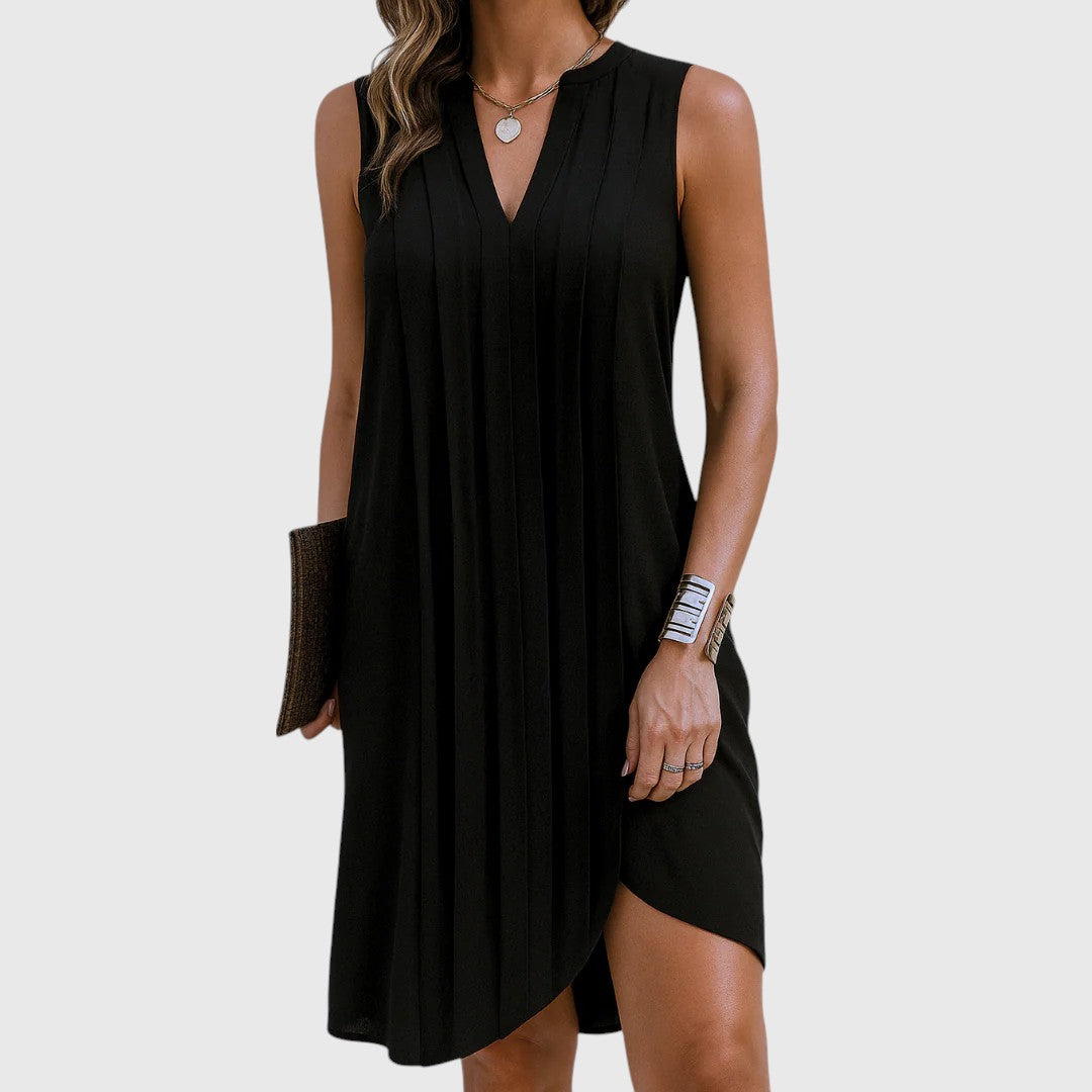 Naila - V-Neck Shift Dress