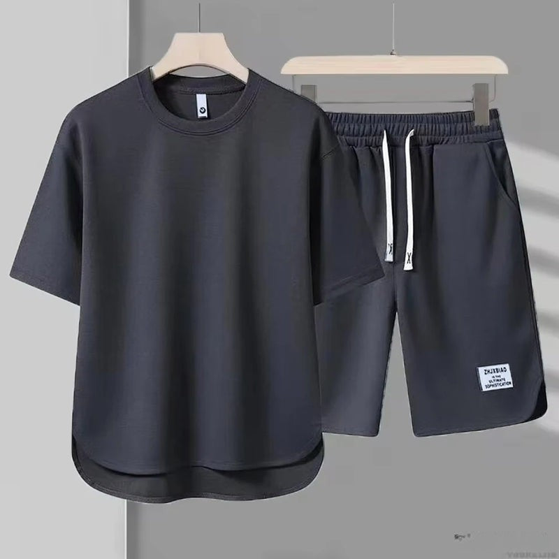 Lio - Casual Short Sleeve Two Piece Set