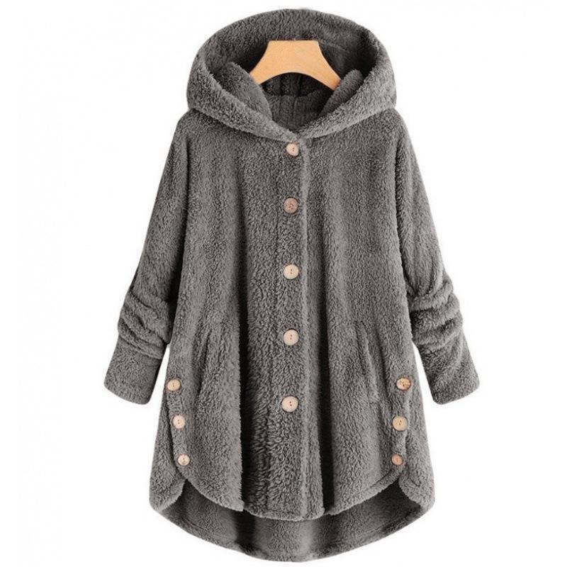 Lyla – Ultra-Soft Hooded Button-Up Fleece Jacket