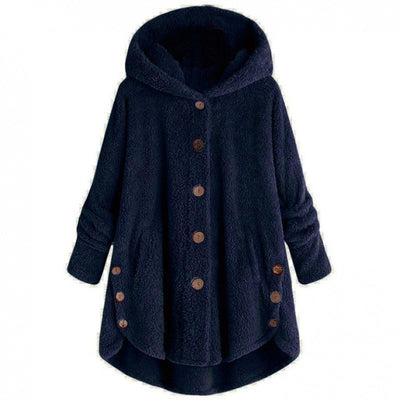 Lyla – Ultra-Soft Hooded Button-Up Fleece Jacket