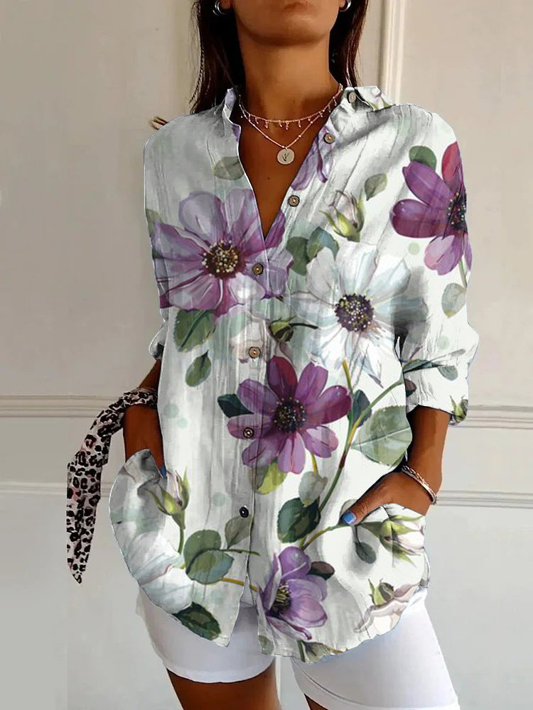 Jasmin - Elegant Floral Blouse 11