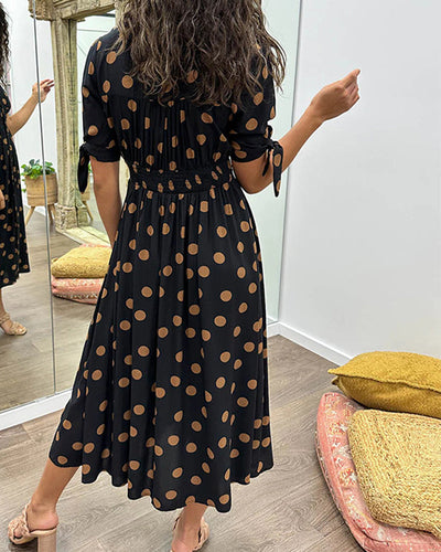 Ava – Polka Dot Midi Dress
