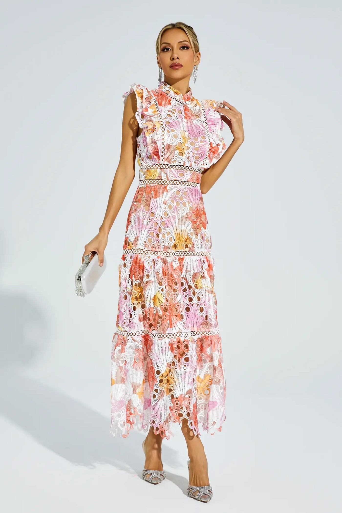 Paula - Hollow Sleeveless Midi Dress