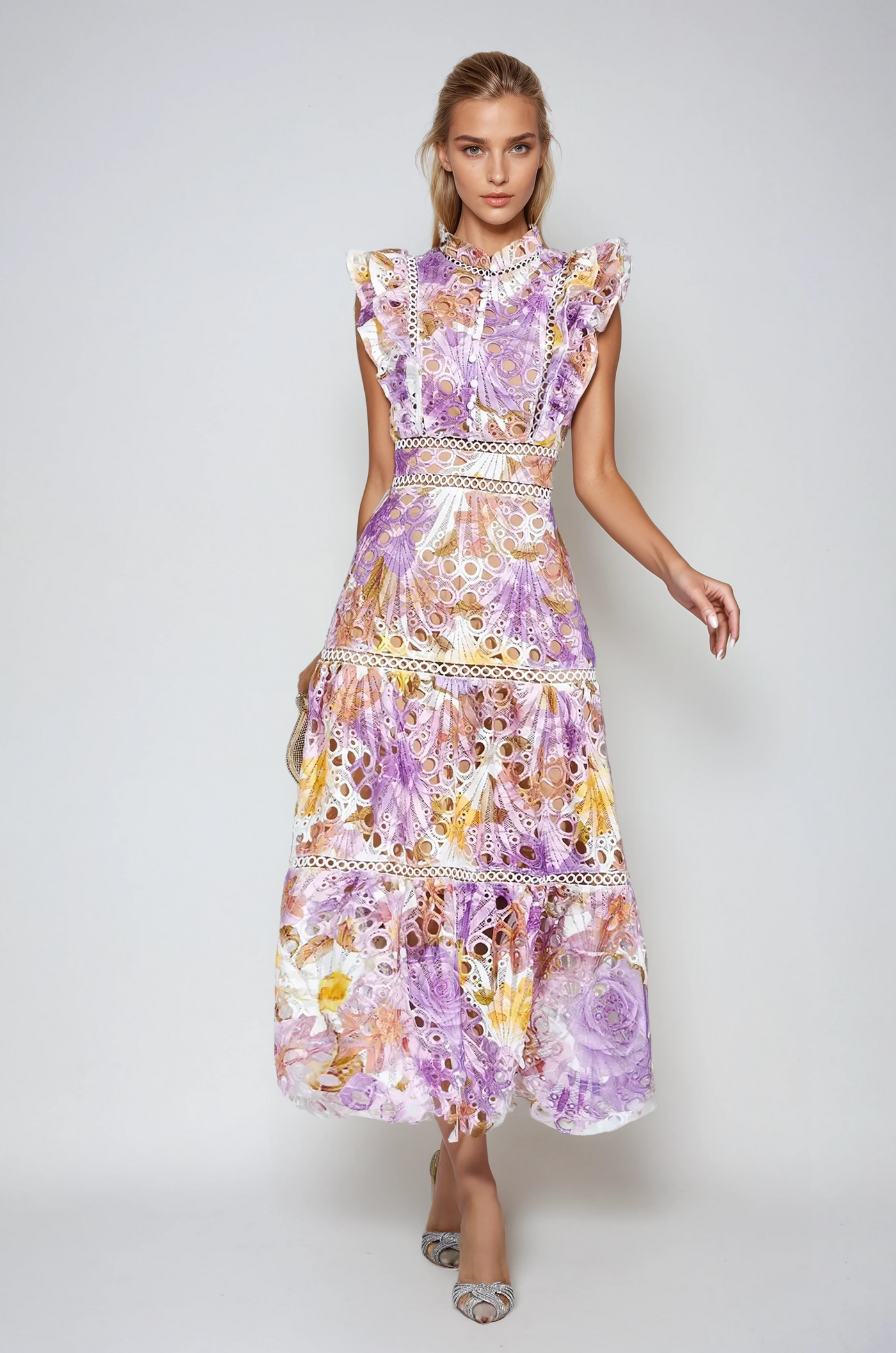 Paula - Hollow Sleeveless Midi Dress