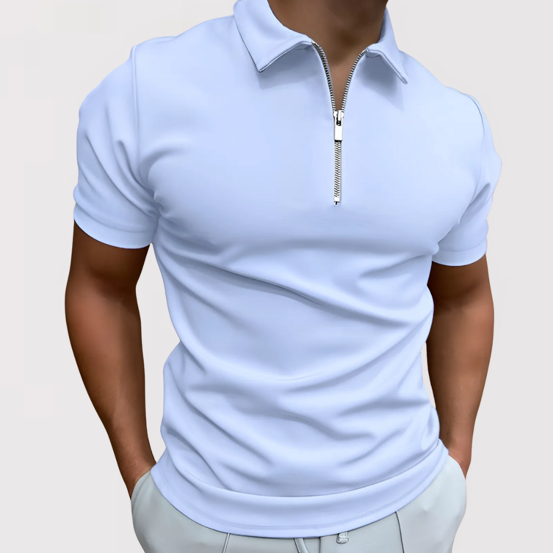 Vince – Smart Fit Zip-Collar Polo Shirt