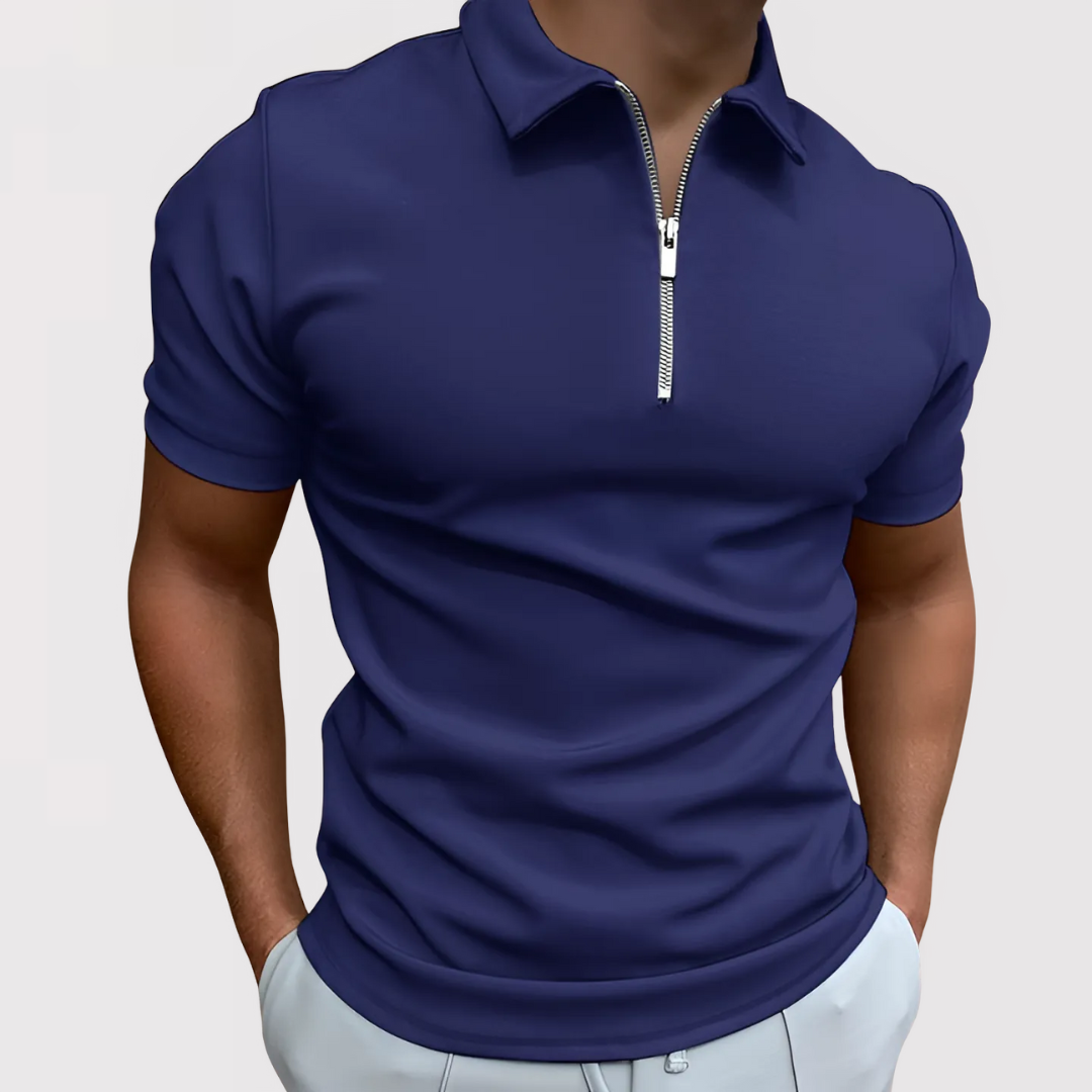 Vince – Smart Fit Zip-Collar Polo Shirt