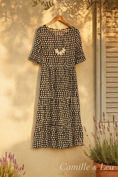 Evélia – Ruffle Midi Dress