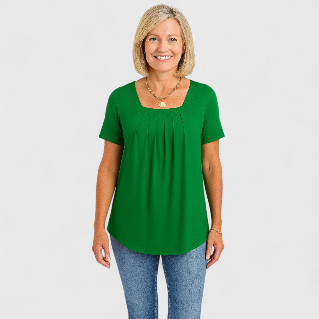 Marilou – Flowy Pleated Comfort Tee