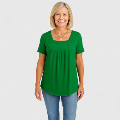 Marilou – Flowy Pleated Comfort Tee