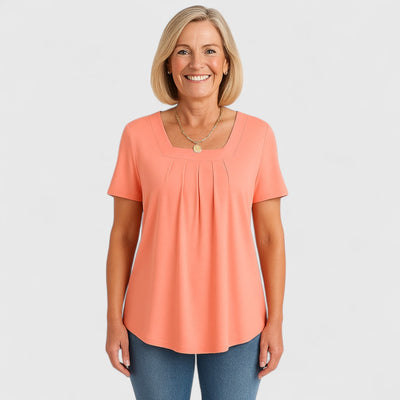 Marilou – Flowy Pleated Comfort Tee