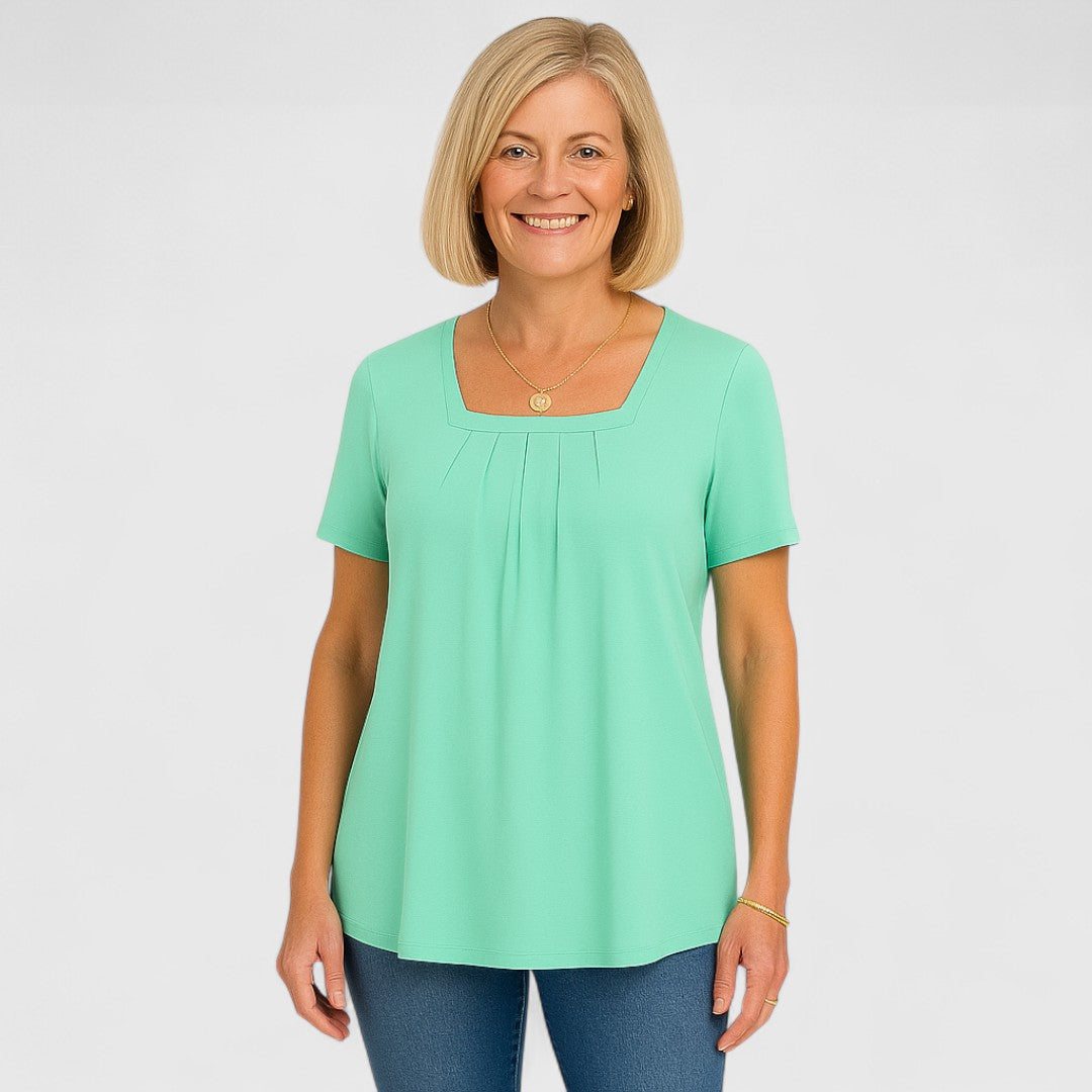 Marilou – Flowy Pleated Comfort Tee