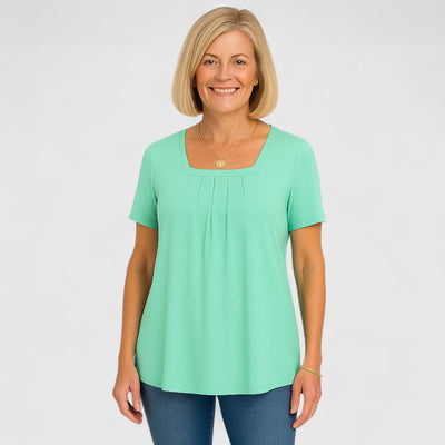 Marilou – Flowy Pleated Comfort Tee