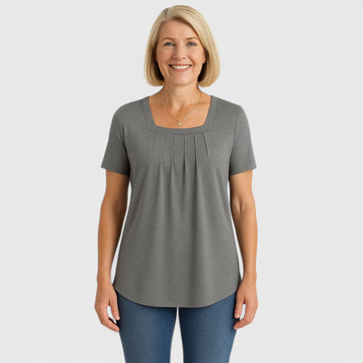 Marilou – Flowy Pleated Comfort Tee