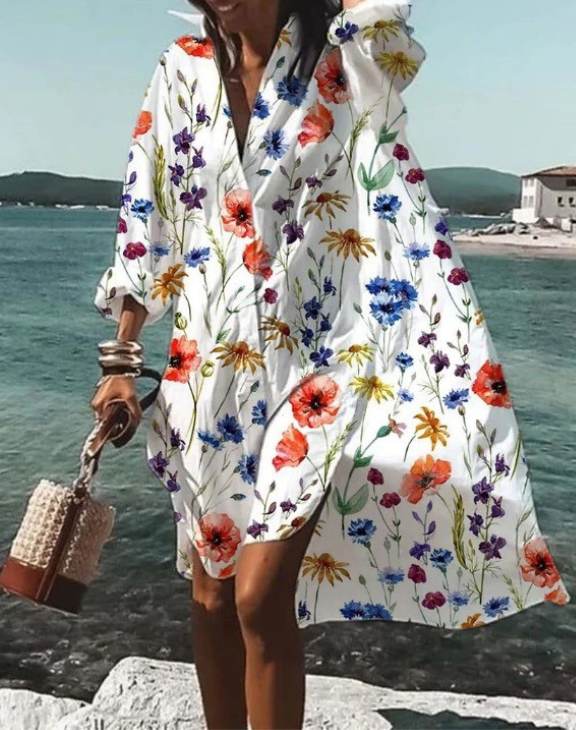 Solara – Print Shirt Dress 9