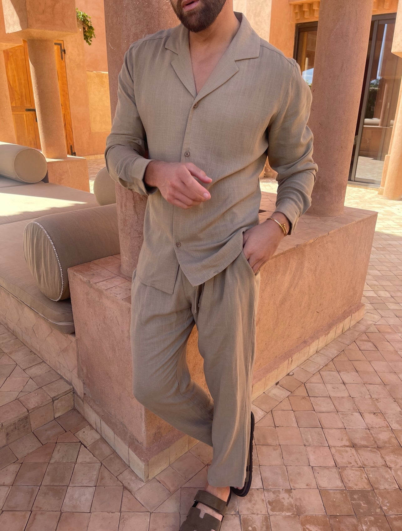 Leo – Breezy Two-Piece Shirt & Shorts Set