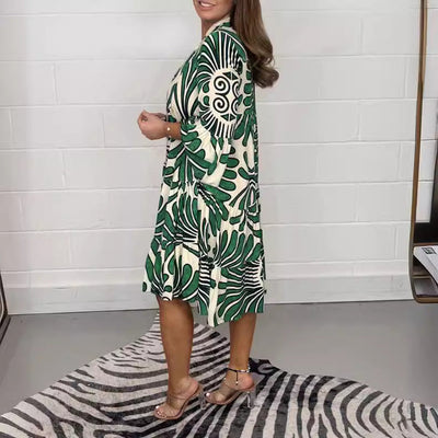 Terra – Botanical Shirt Dress