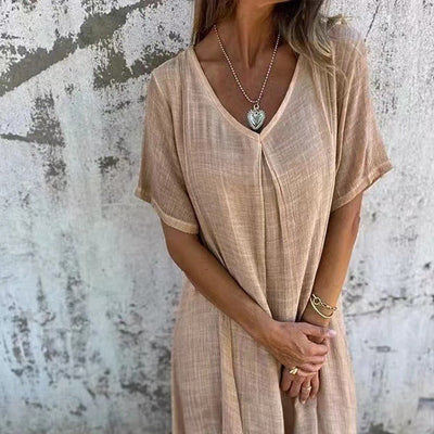 Naia – Cotton-Linen Spring Dress