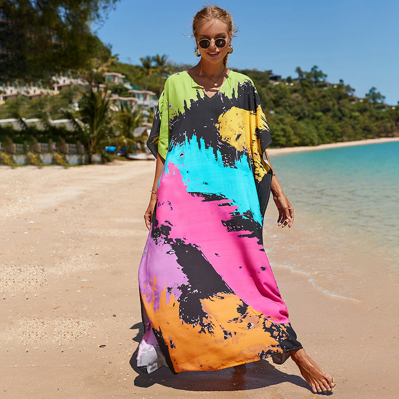 Solaya – Lightweight Kaftan Cover-Up Dress 11
