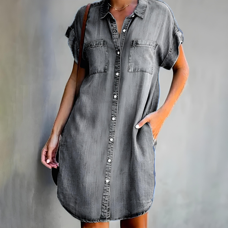 Marvene – Denim-Inspired Dress
