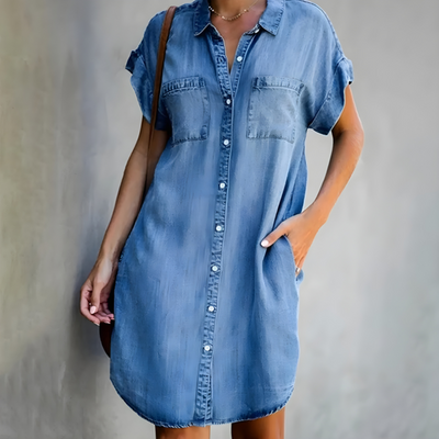 Marvene – Denim-Inspired Dress