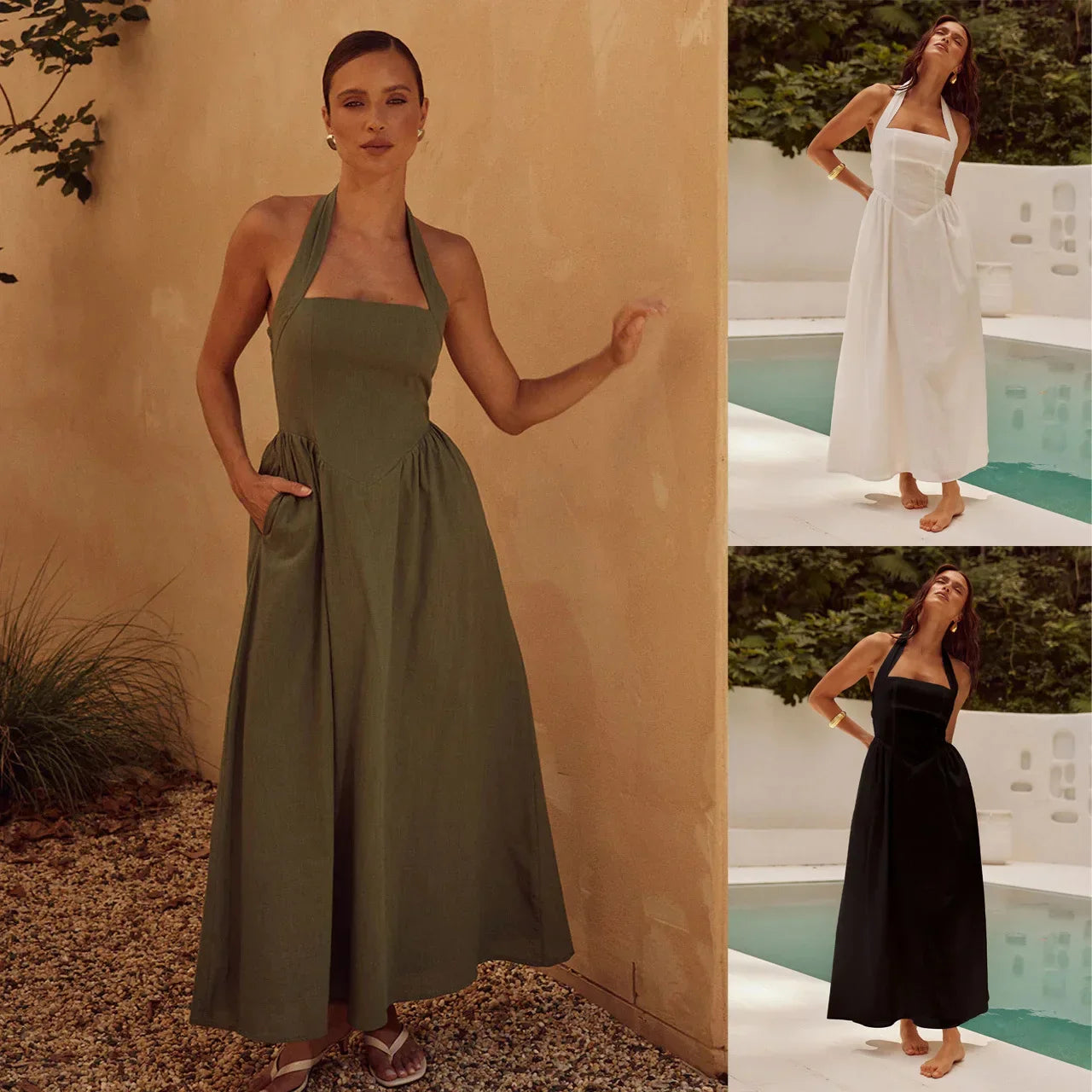 Jeannie - Halter Muse Dress