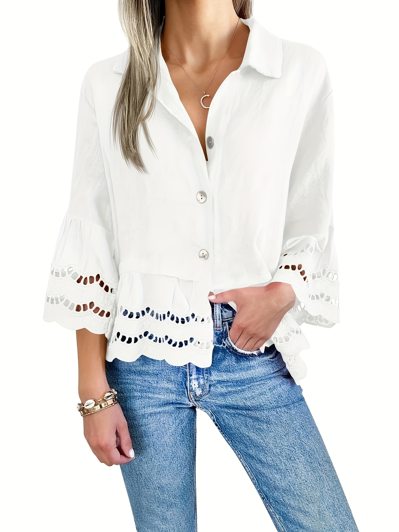 Amaya – Elegant Ruffle Blouse