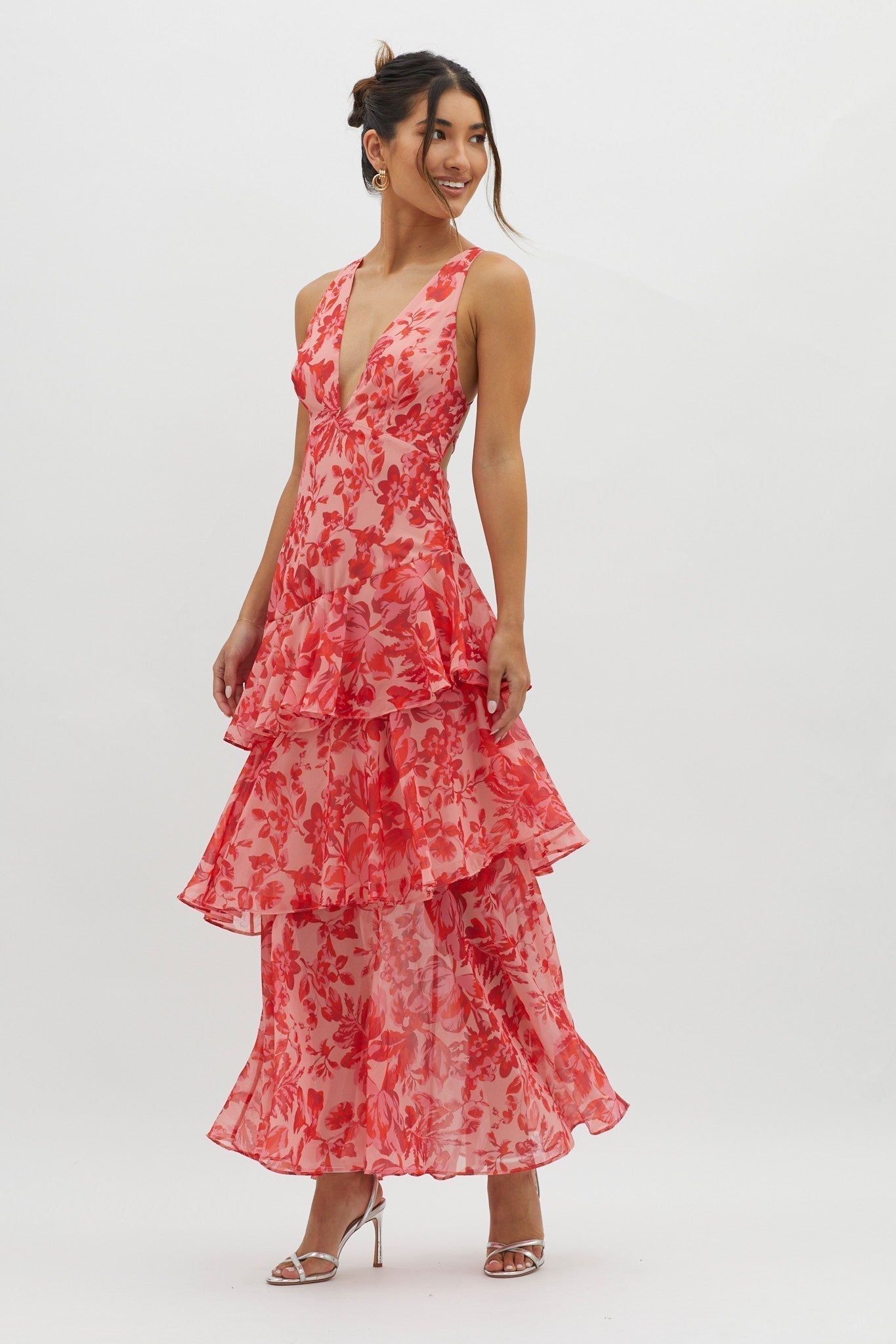 Liza – Tiered Floral Maxi Dress