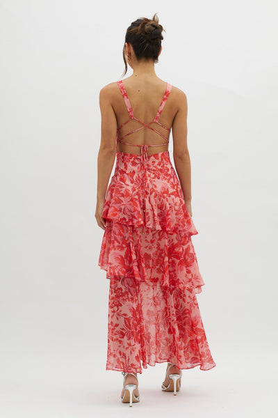 Liza – Tiered Floral Maxi Dress