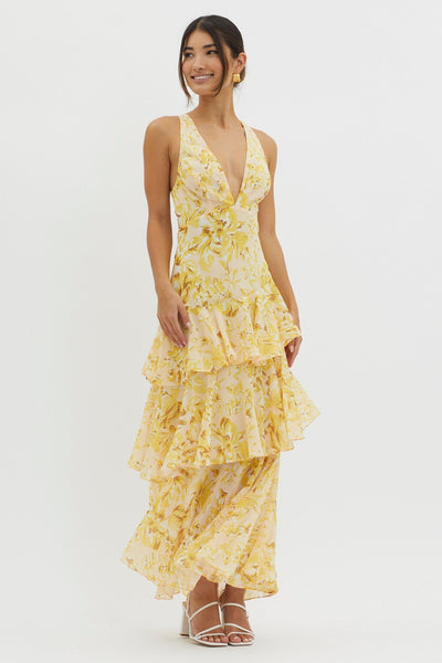 Liza – Tiered Floral Maxi Dress